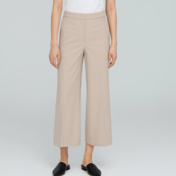 ST.‎ JOHN Wide Leg Tan Trousers Size 12 - Picture 1 of 9